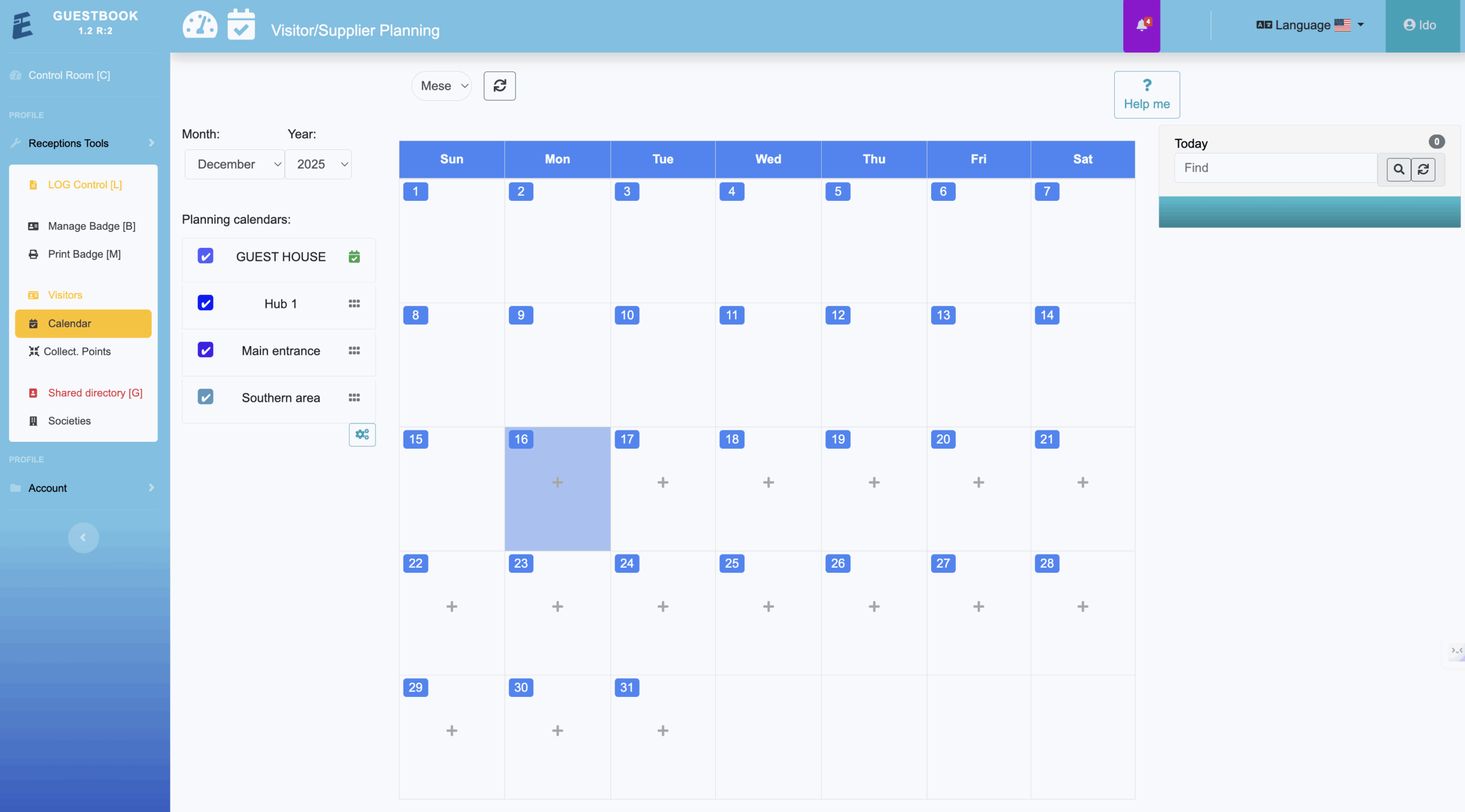 Calendar general appointment